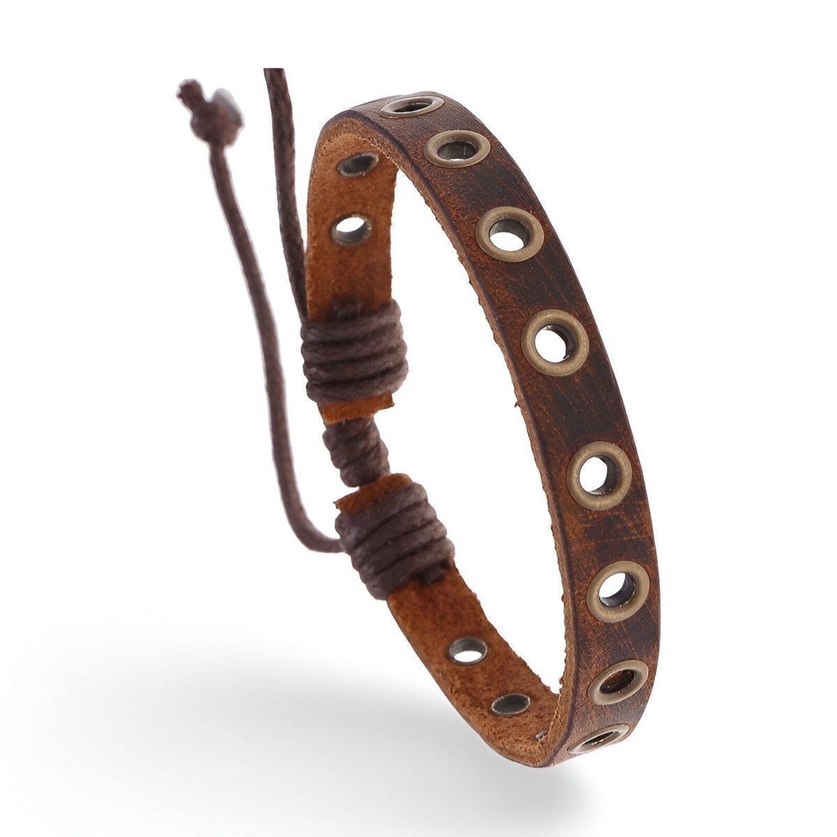Bracelet en cuir marron